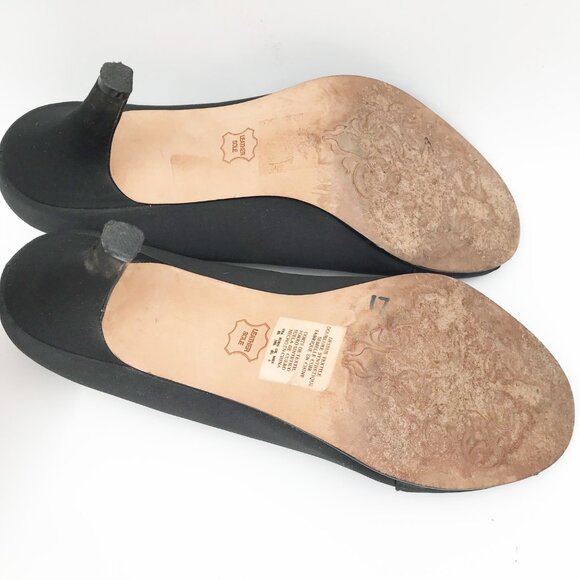 KENNETH COLE Reaction I'm Rich Black Peep Toe Stiletto High Heels Womens 8.5 - Picture 11 of 11